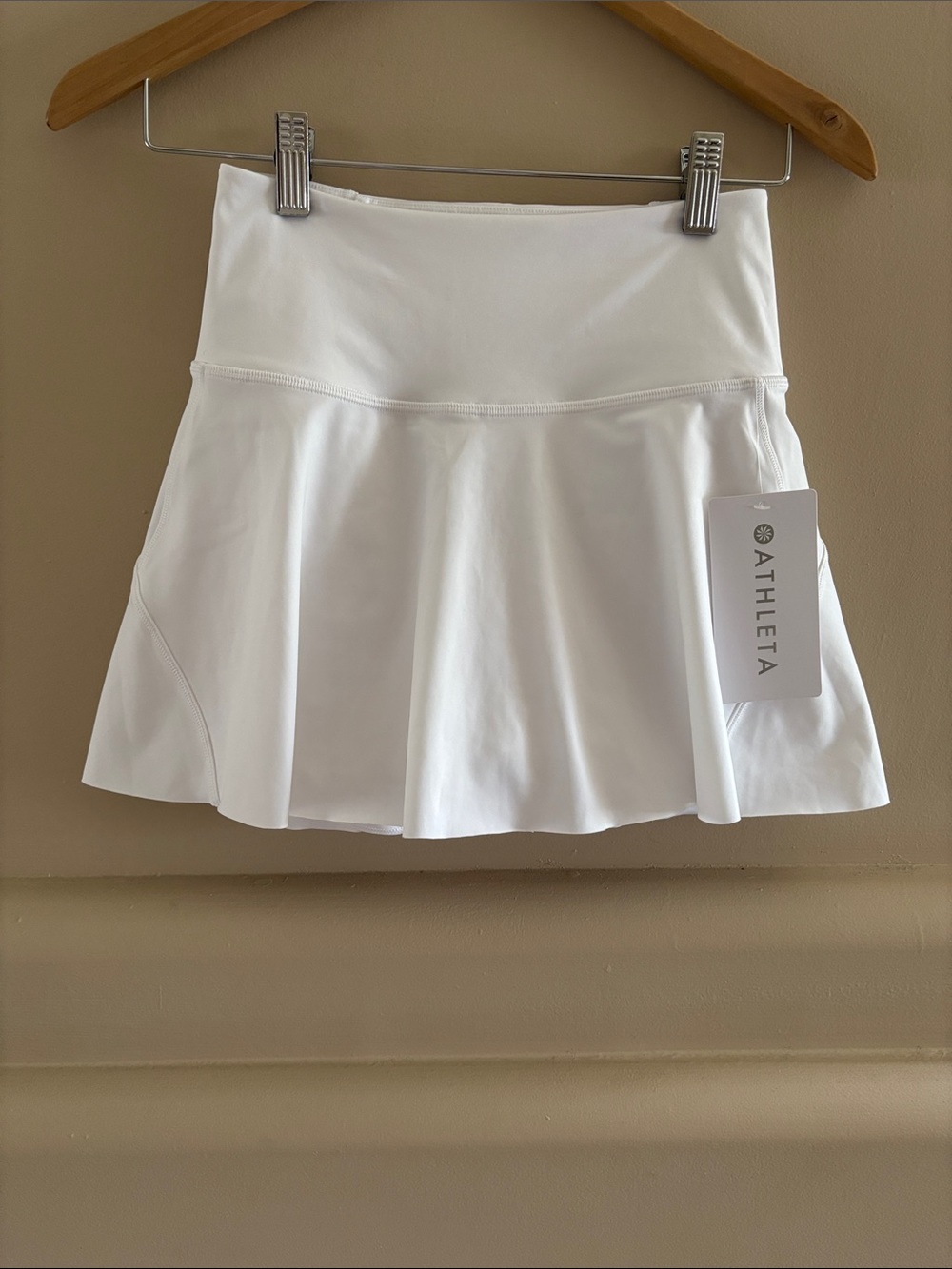 Athleta Ace Tennis Skort. 13 1/2 “. White. XXS. NWT.
